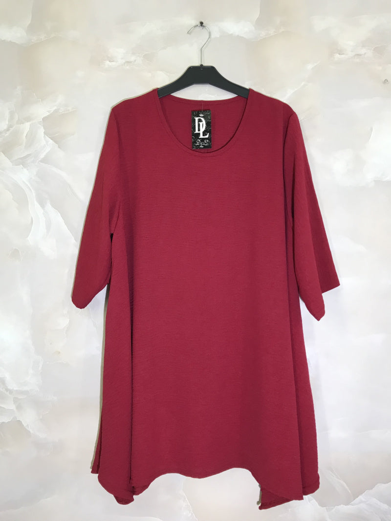 Mid-length flared sleeve dresses i Stor Storlek