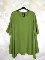 Plus Size Mid-length Flared Sleeve Dress