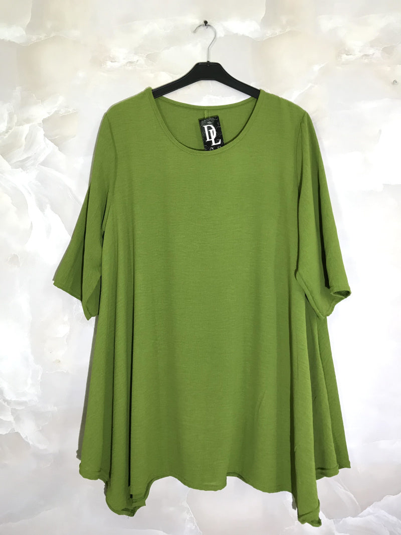Plus Size Mid-length Flared Sleeve Dress