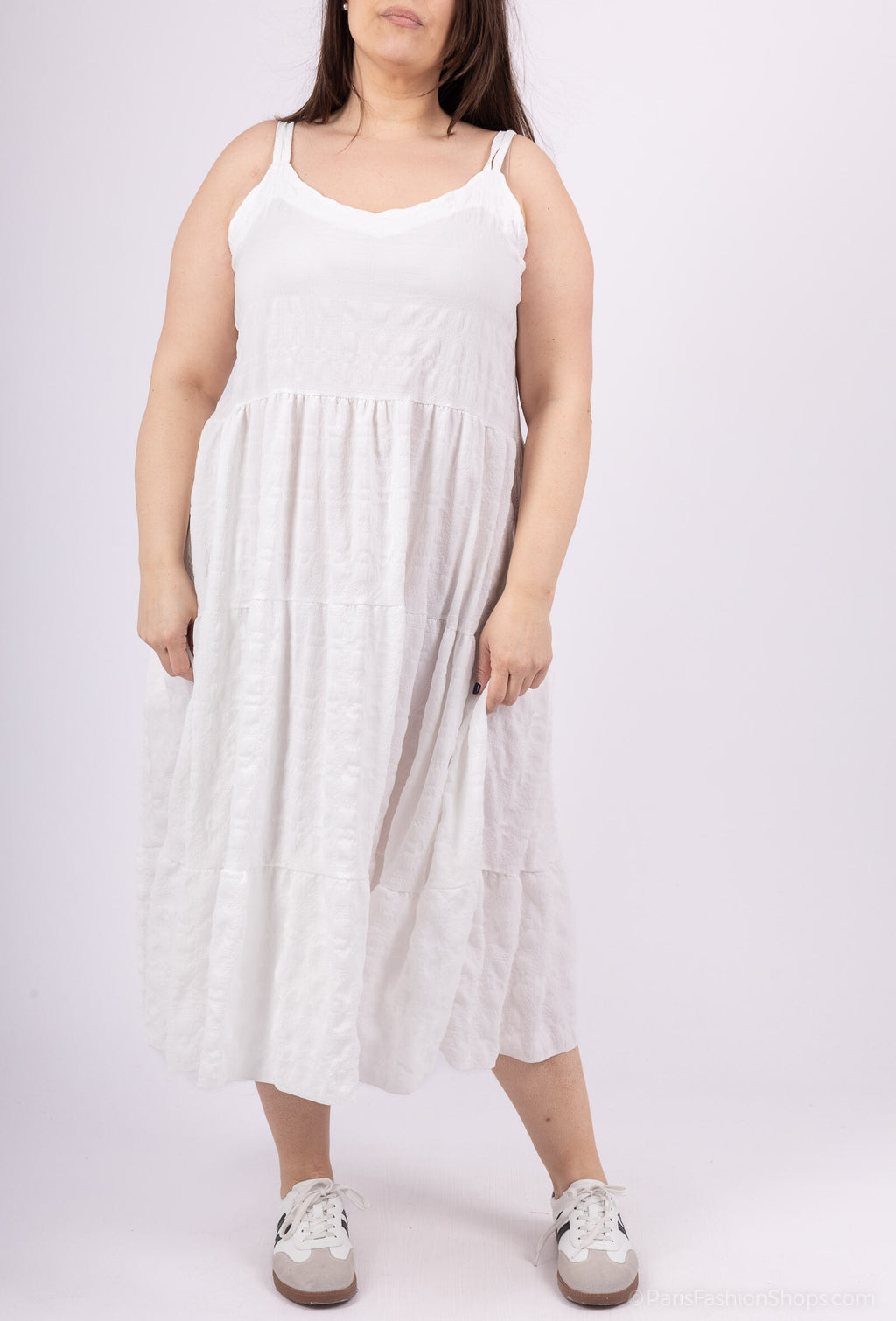 Plus Size Flying Uneicolor Dresses