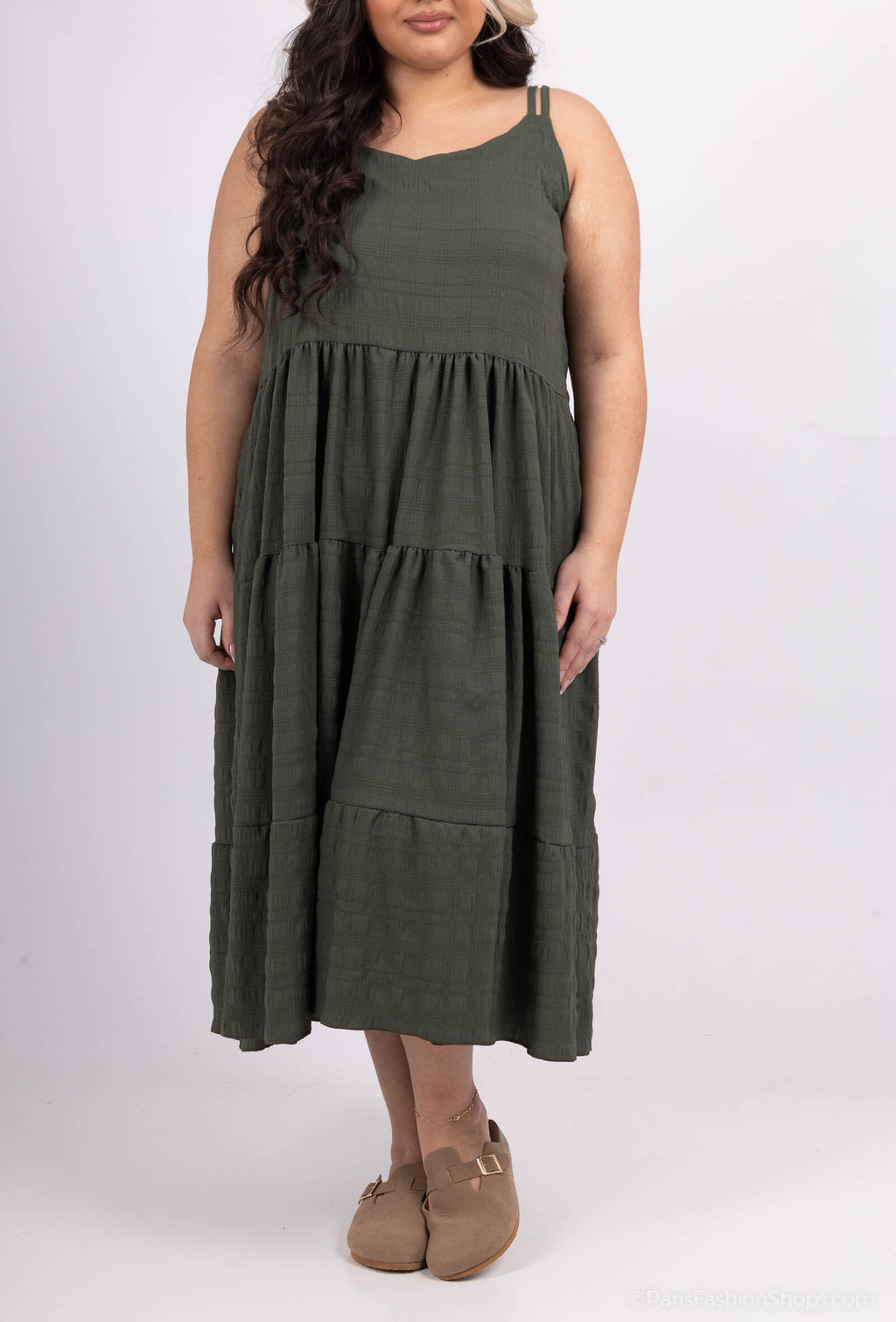 Plus Size Flying Uneicolor Dresses