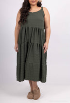 Plus Size Flying Uneicolor Dresses