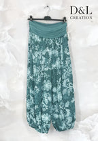 Plus Size Printed harem pants large size T38 to T50