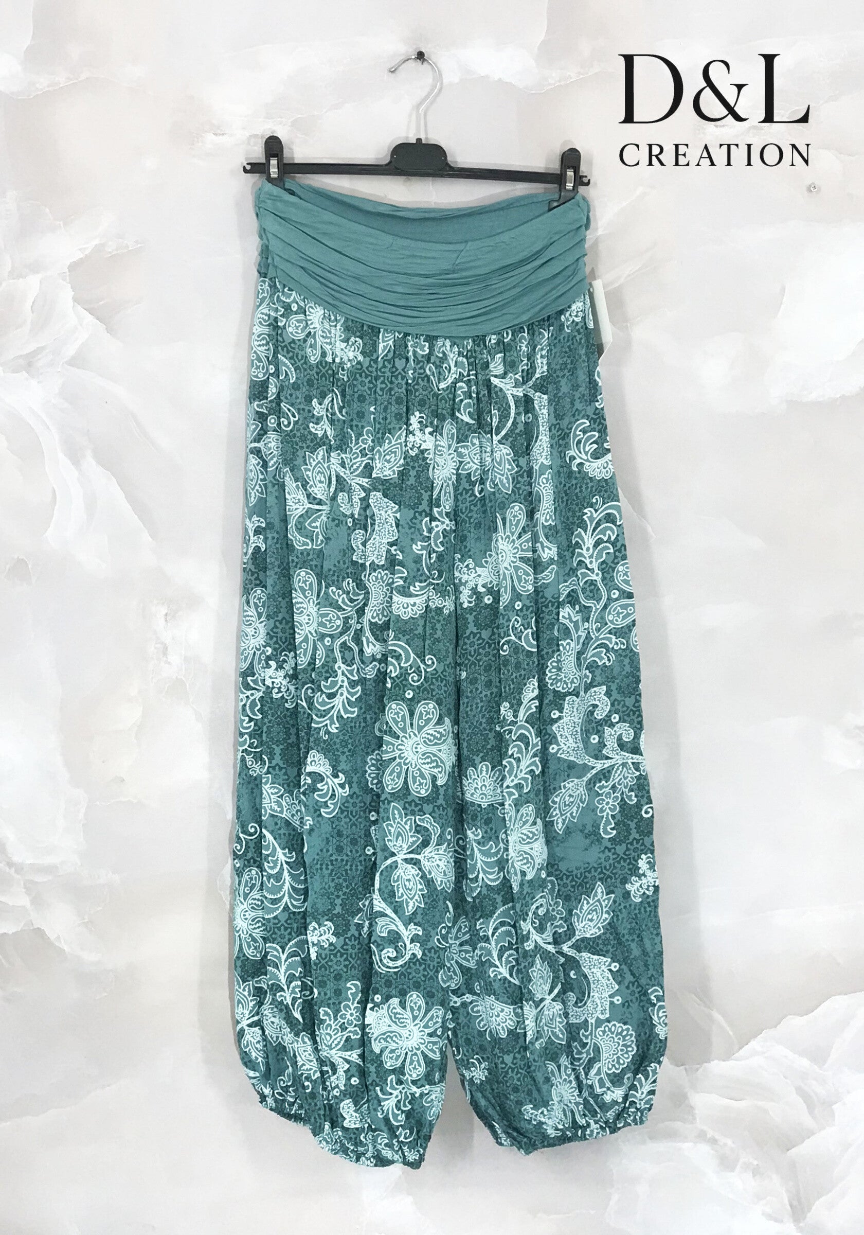 Plus Size Printed harem pants large size T38 to T50