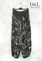 Plus Size Tryckta Harembyxor T38 till T50