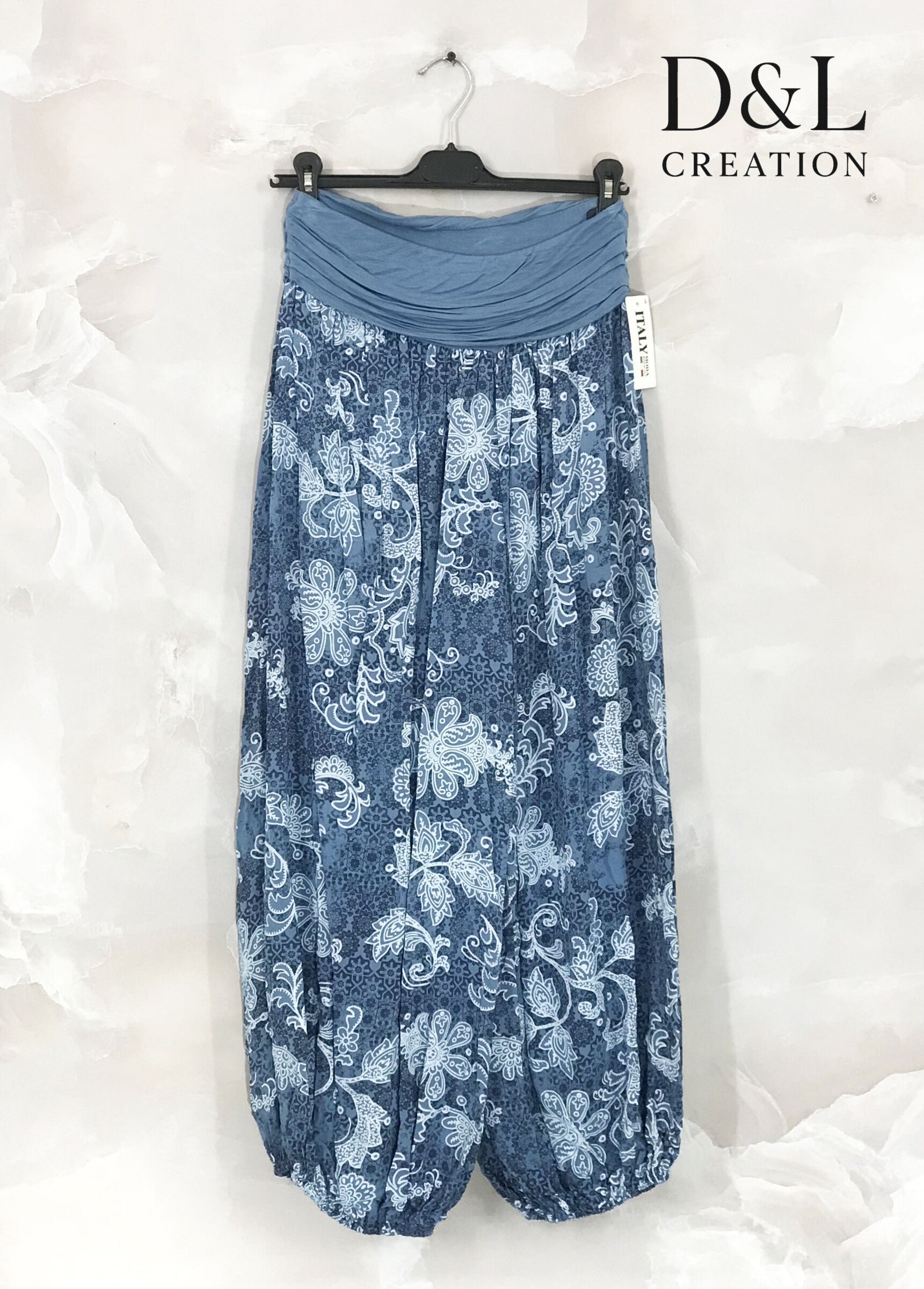 Plus Size Printed harem pants large size T38 to T50