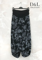 Plus Size Tryckta Harembyxor T38 till T50