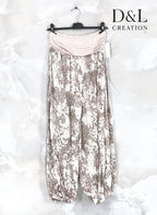 Plus Size Printed harem pants large size T38 to T50