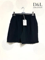 Plus Size Dubbelbomullsgaze Shorts med T38 till T50 Fickor