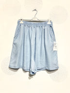 Plus Size Tencel Denim Shorts med Stora Fickor