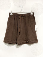 Plus Size Linen shorts with T38 to T50 pockets