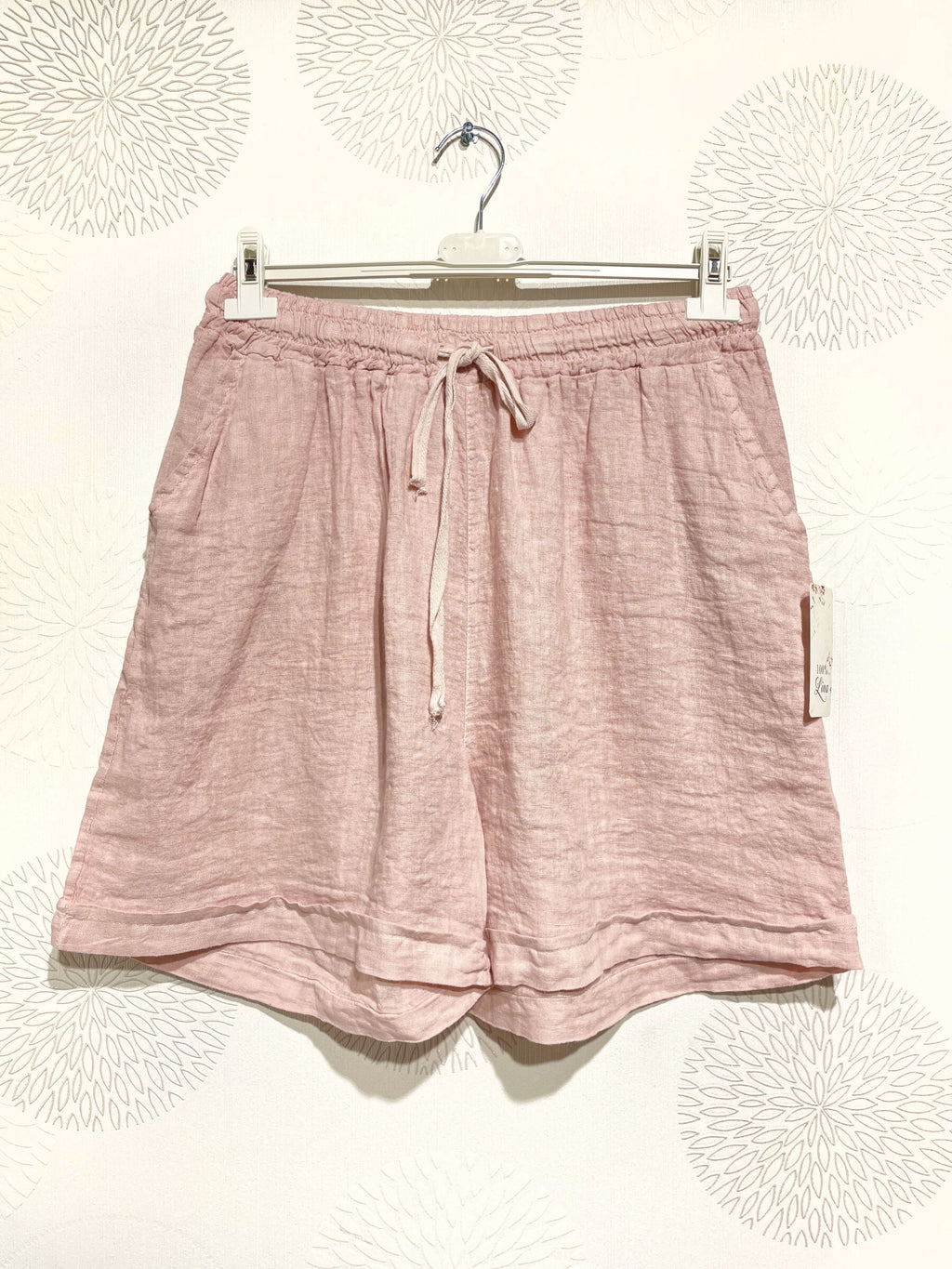 Plus Size Linen shorts with T38 to T50 pockets