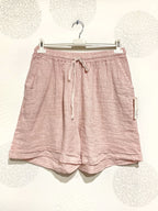 Plus Size Linen shorts with T38 to T50 pockets