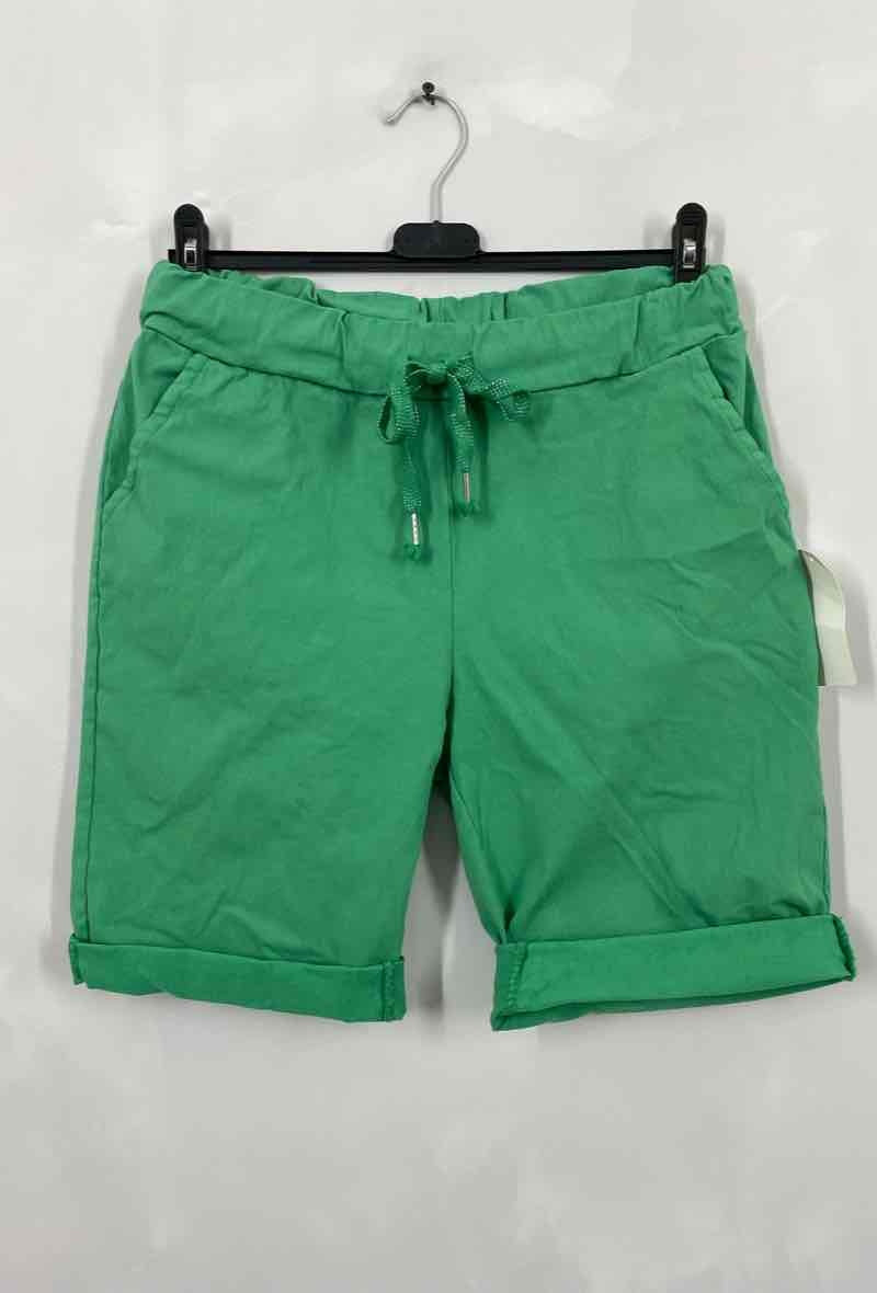 Plus Size Enfärgade Shorts med Spets
