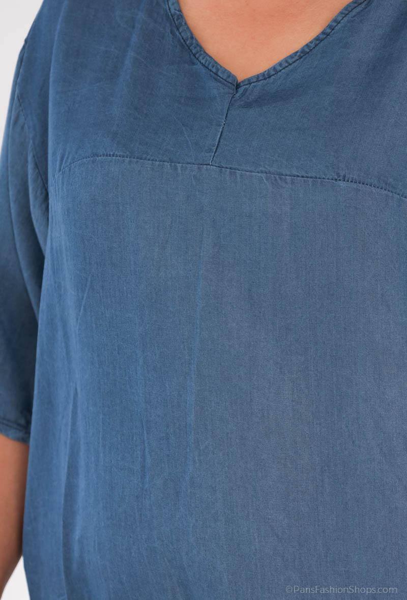 Plus Size Shorts i Lyocell