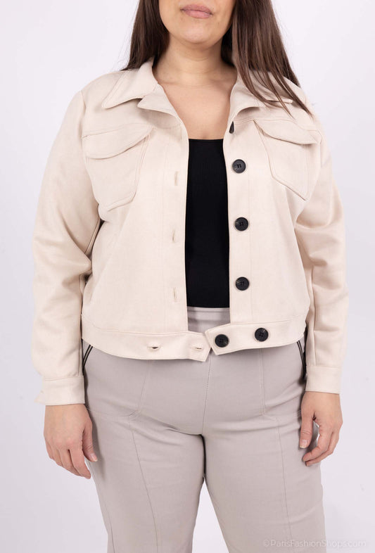 Plus Size Suede Jackets