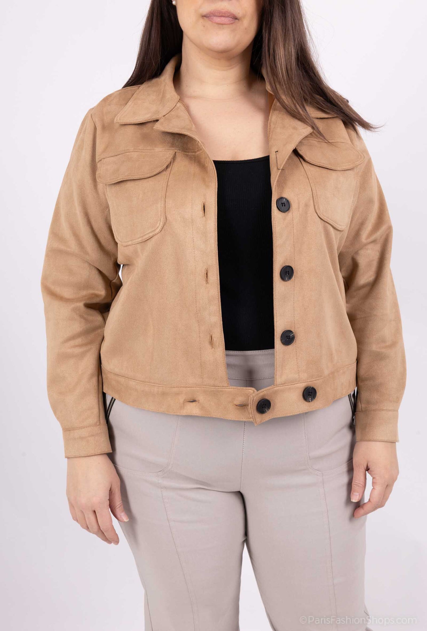 Plus Size suede jackets