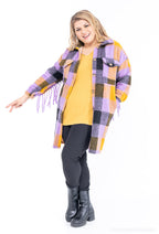 Plus Size Overskorta i Ull och Polyester