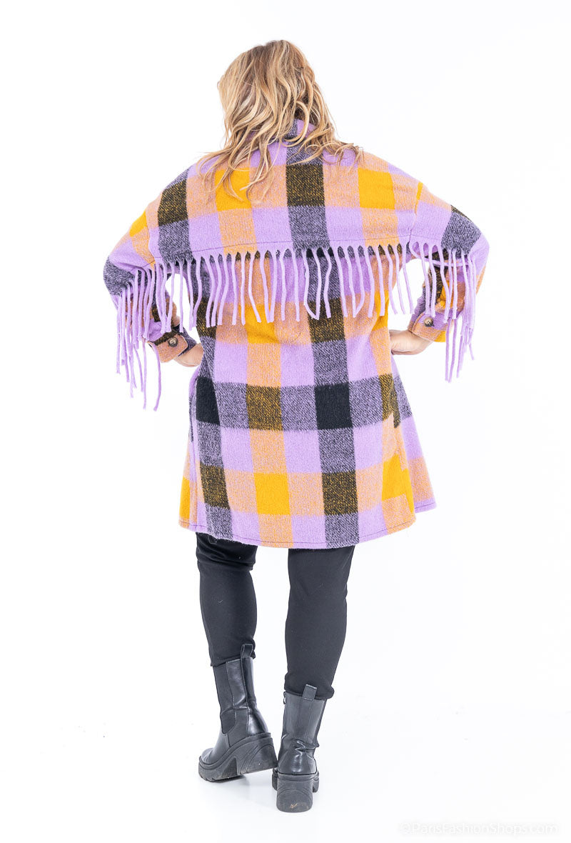 Plus Size Overskorta i Ull och Polyester