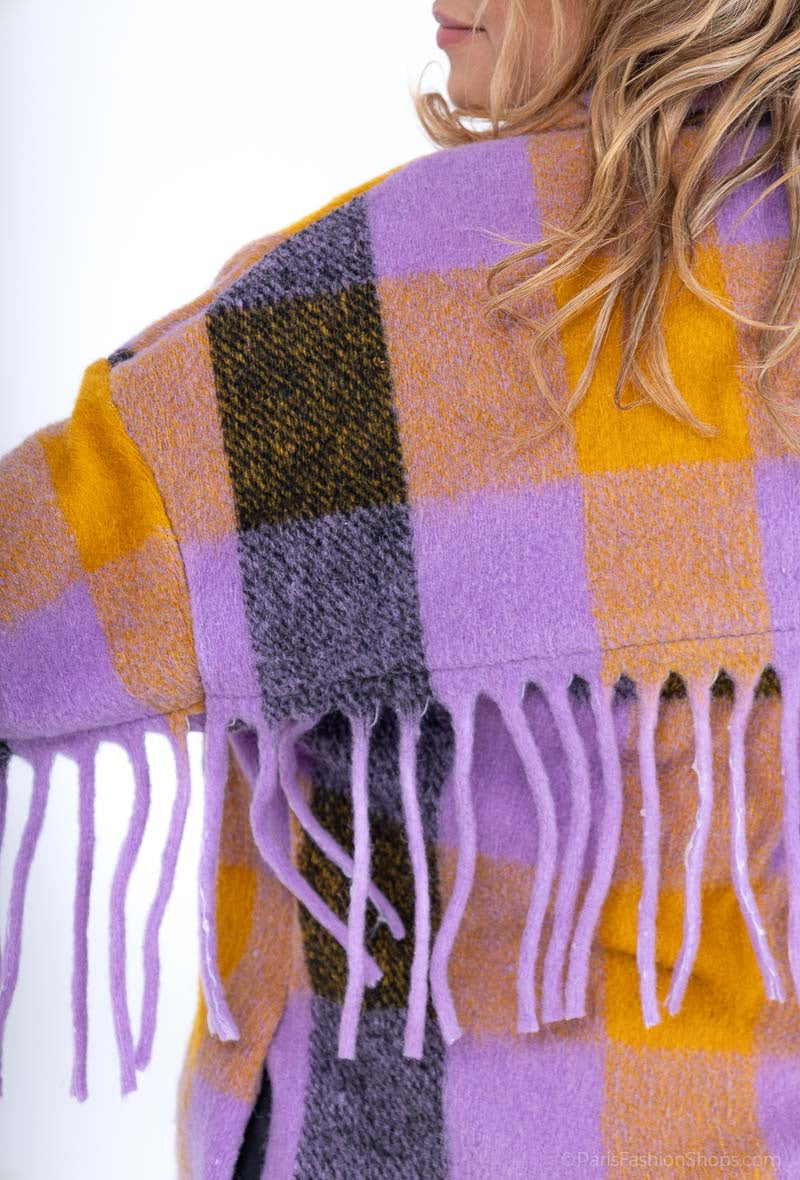 Plus Size Overskorta i Ull och Polyester