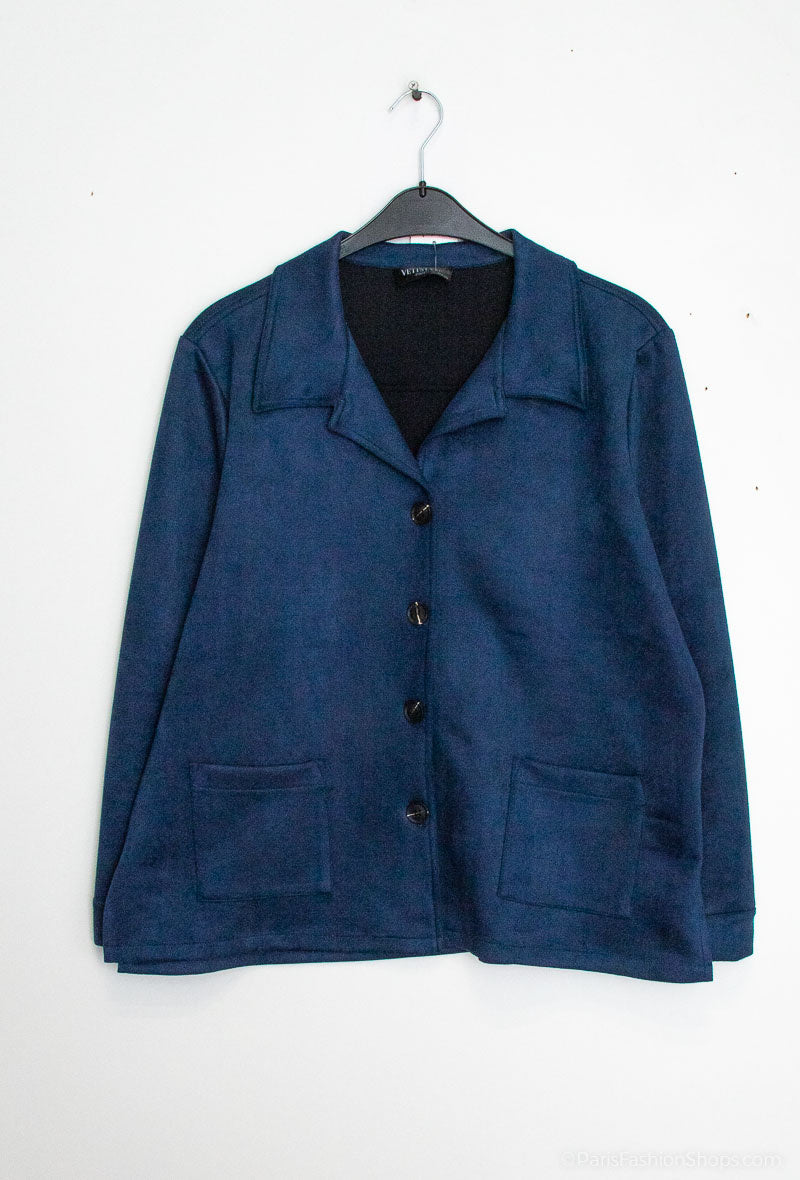 Plus Size Suede overshirts