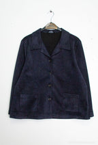 Plus Size Suede Overshirt