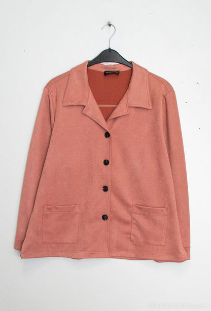 Plus Size Suede overshirts