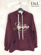 Soft LOVE hoodie sizes 38 to 48 i Plus Size