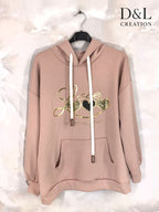 Soft LOVE hoodie sizes 38 to 48 i Plus Size