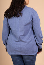 Plus size sweatshirt i Stor Storlek