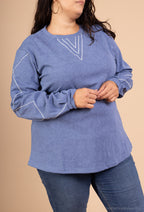 Plus size sweatshirt i Stor Storlek