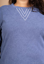 Plus size sweatshirt i Stor Storlek