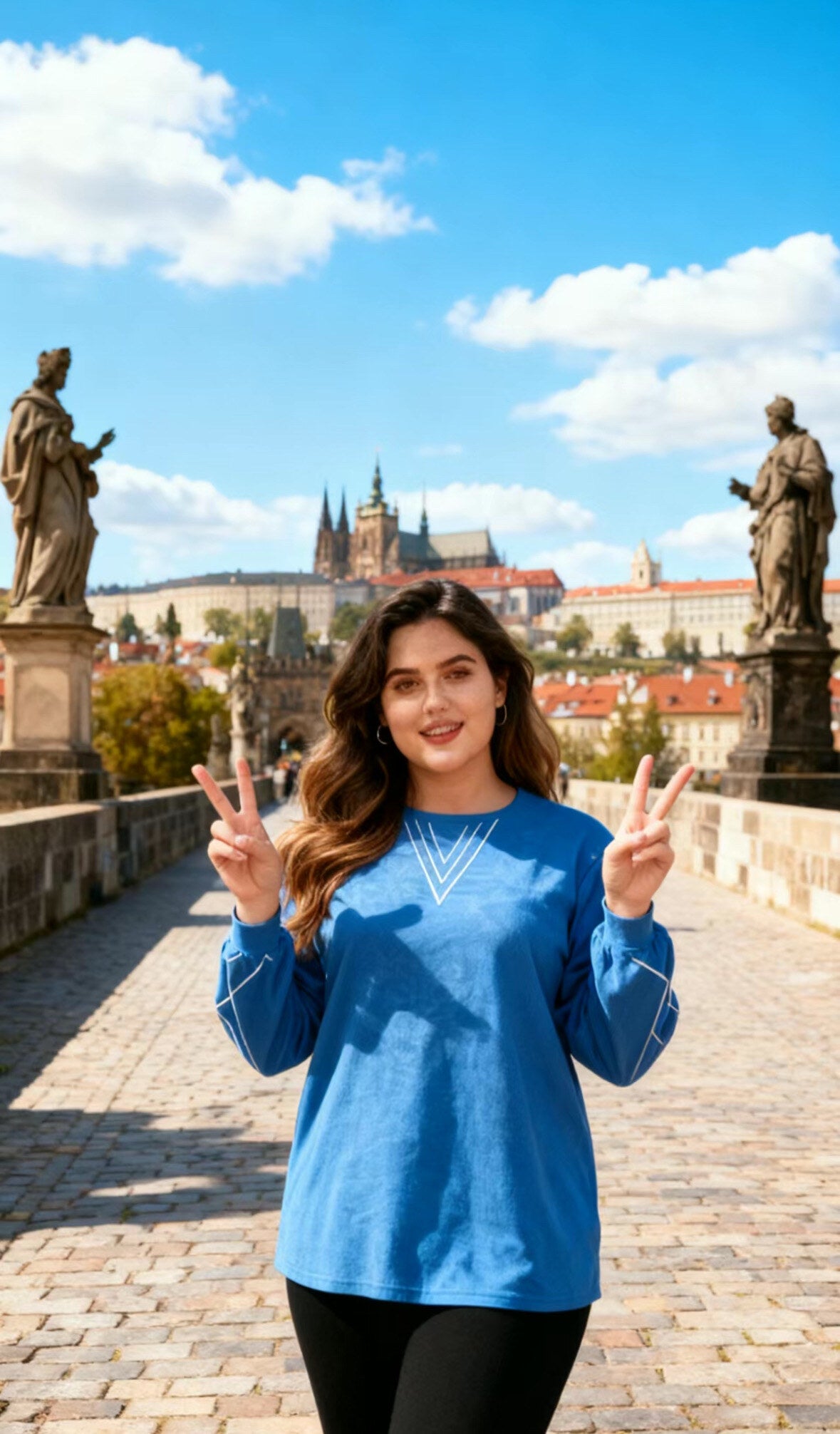 Plus size sweatshirt i Stor Storlek