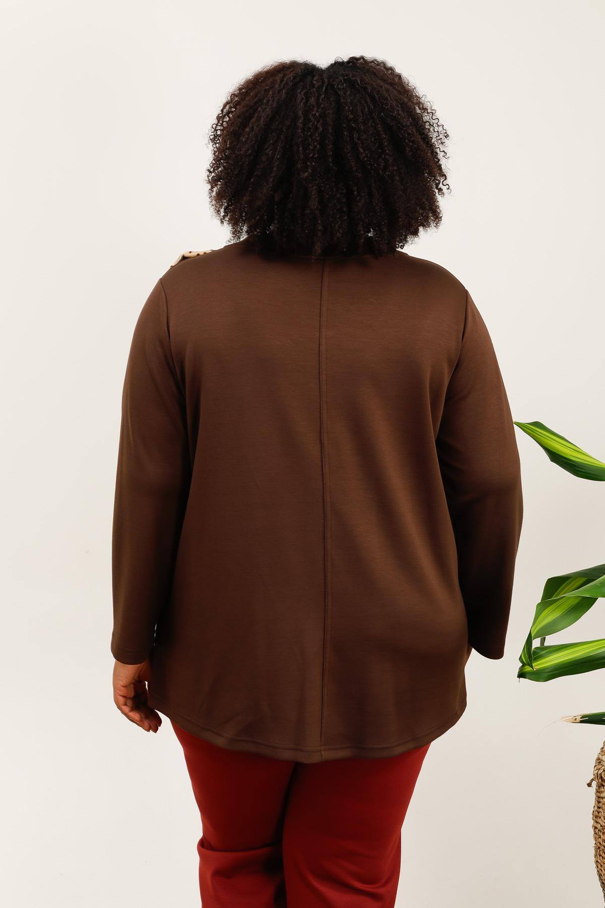 Plus size sweatshirt i Stor Storlek