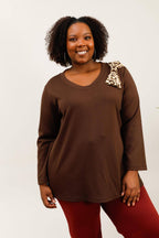 Plus size sweatshirt i Stor Storlek