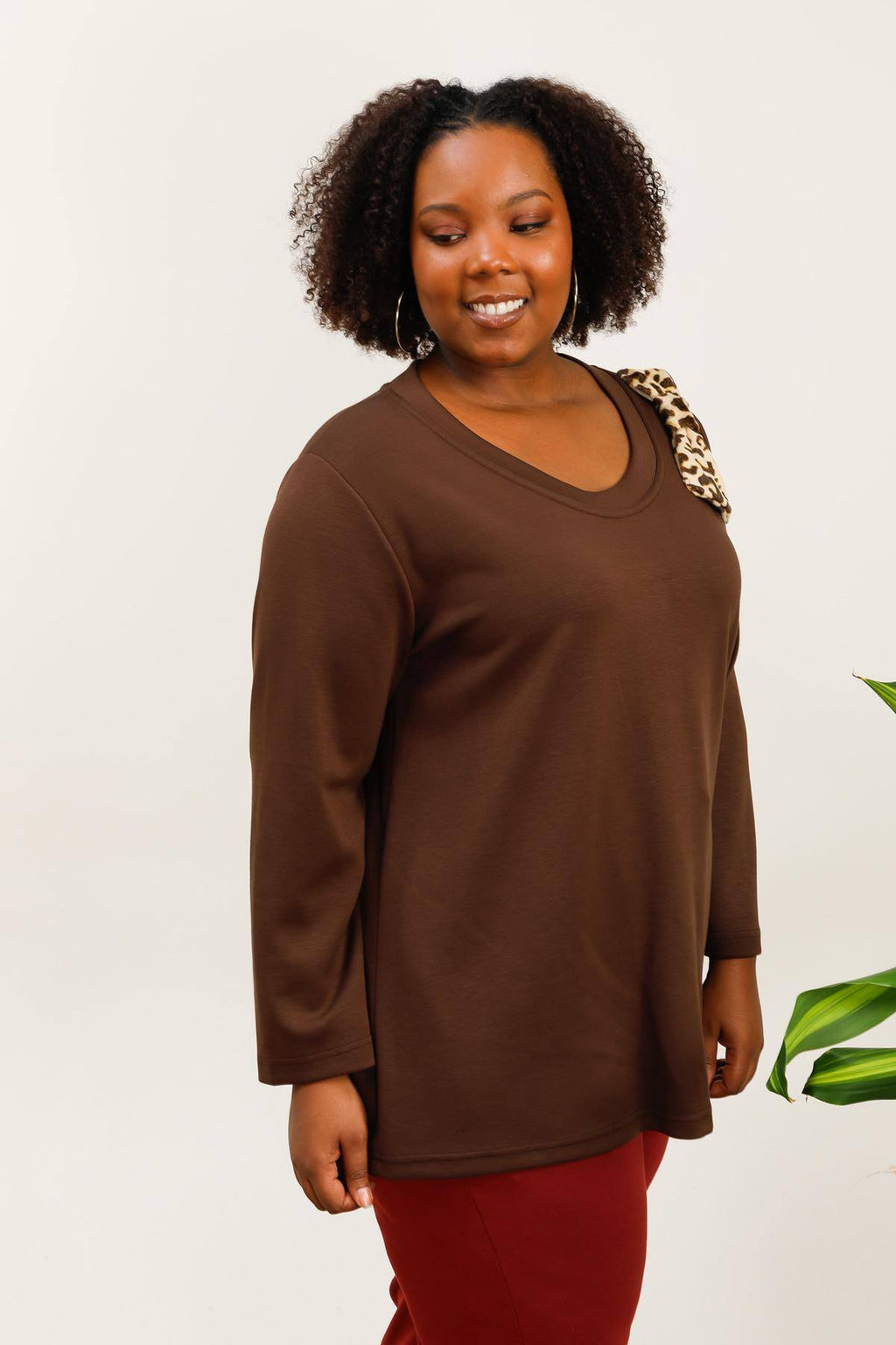 Plus size sweatshirt i Stor Storlek