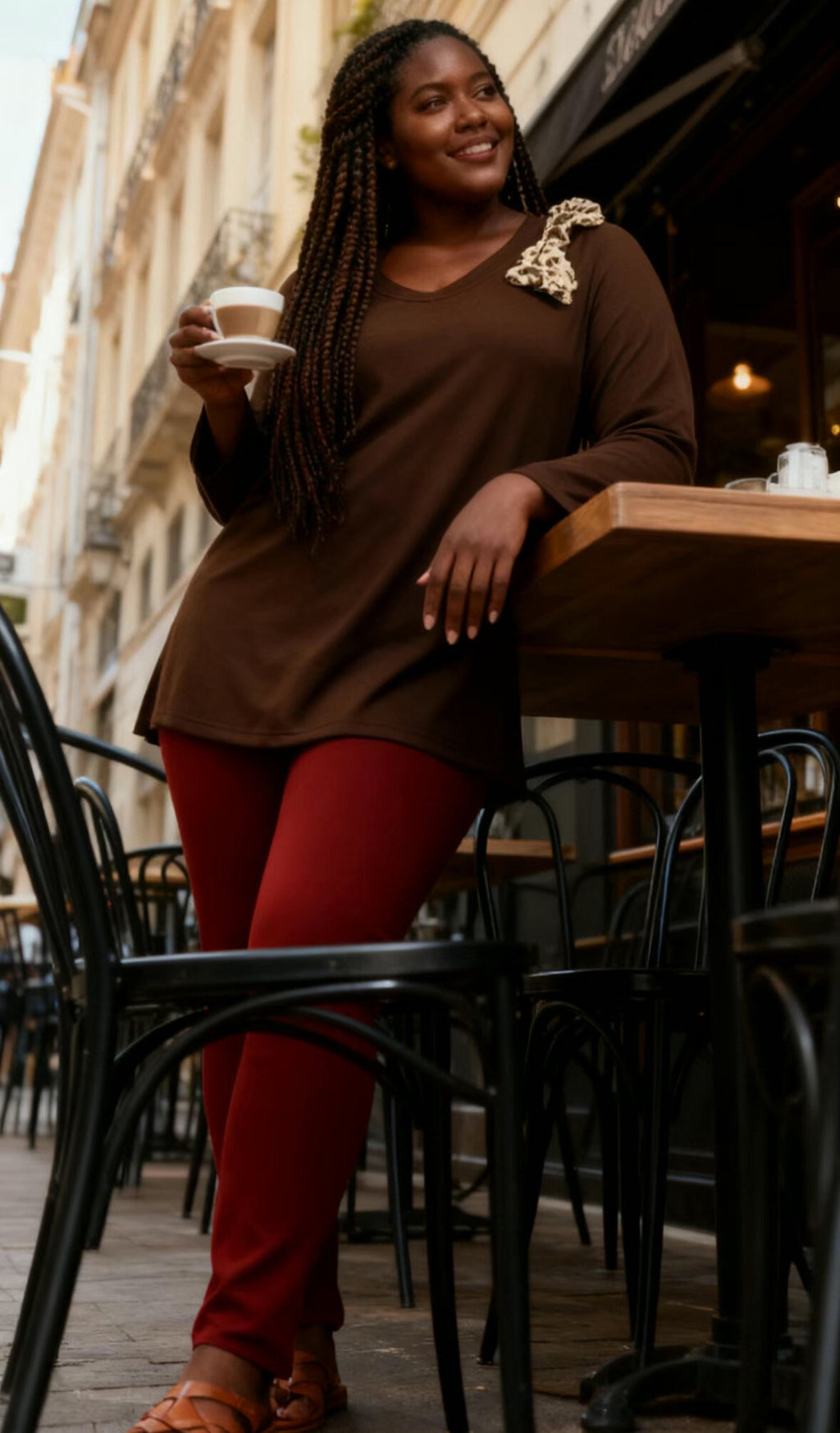 Plus size sweatshirt i Stor Storlek