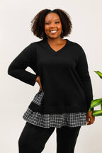 Plus size sweatshirt i Stor Storlek