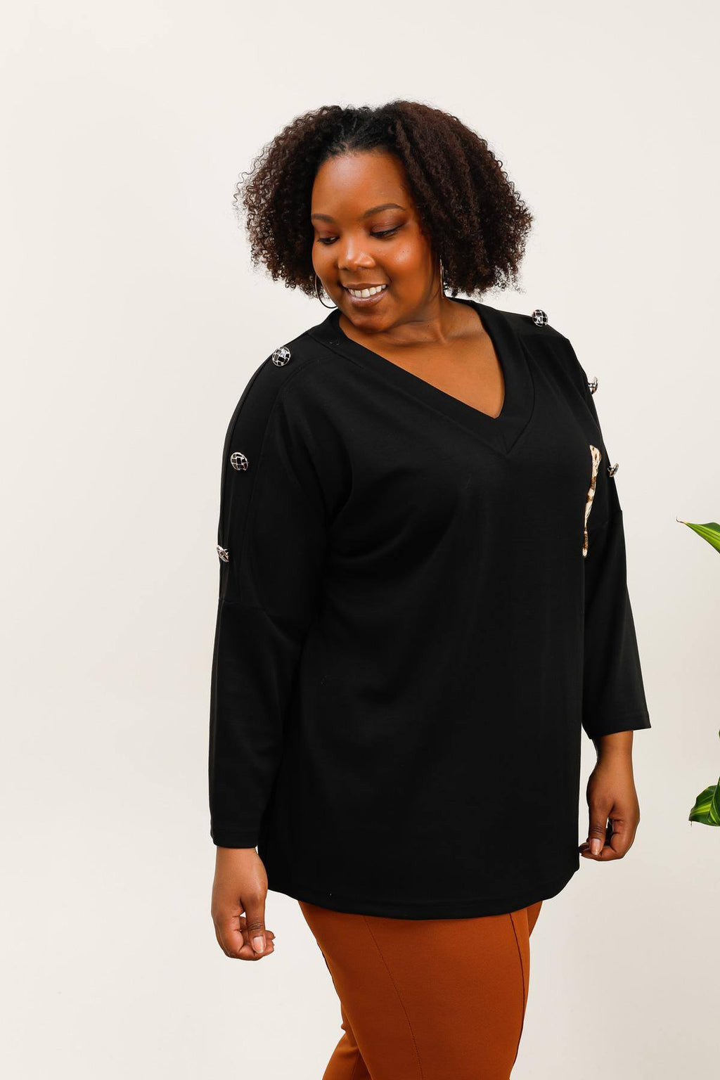 Plus size sweatshirt i Stor Storlek