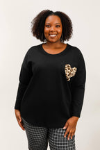 Plus size sweatshirt i Stor Storlek