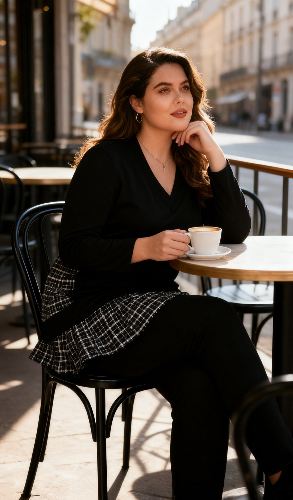 Plus size sweatshirt i Stor Storlek