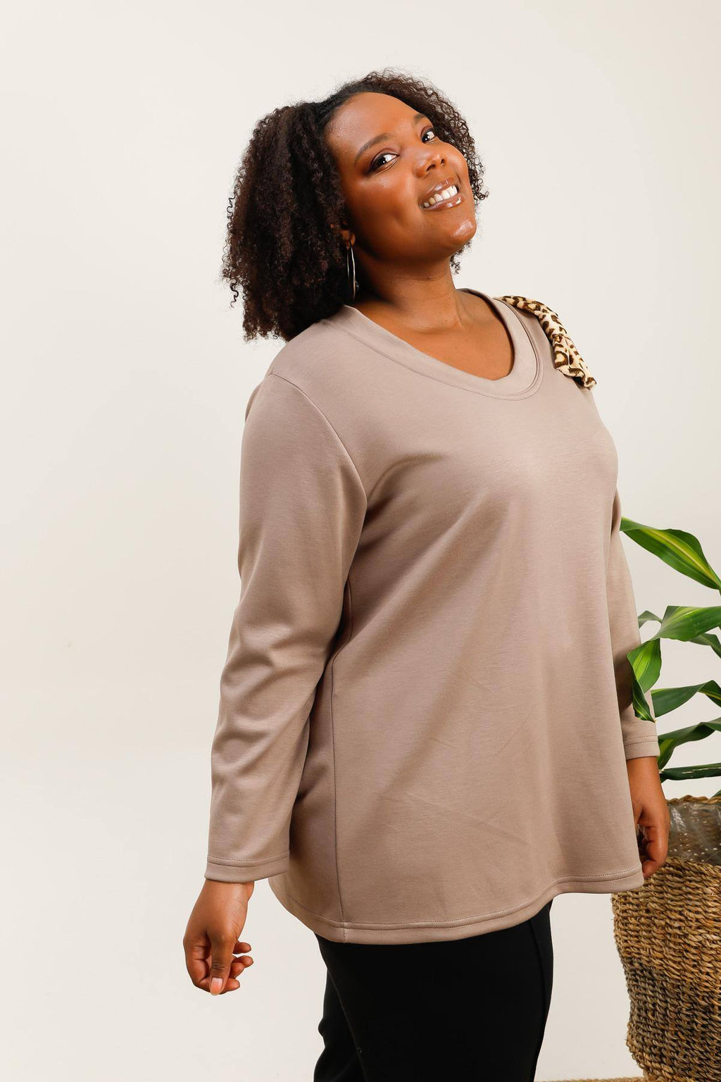 Plus size sweatshirt i Stor Storlek