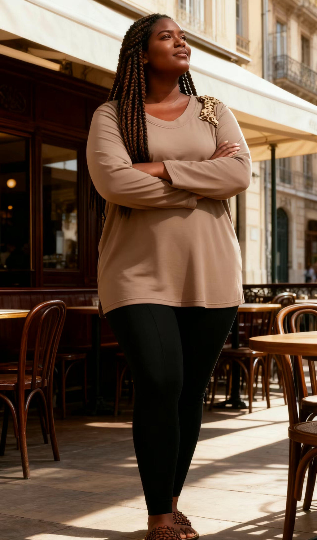 Plus size sweatshirt i Stor Storlek