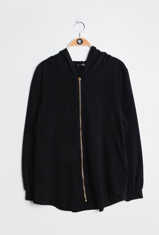 Plus Size Zip Hoodie för Damer