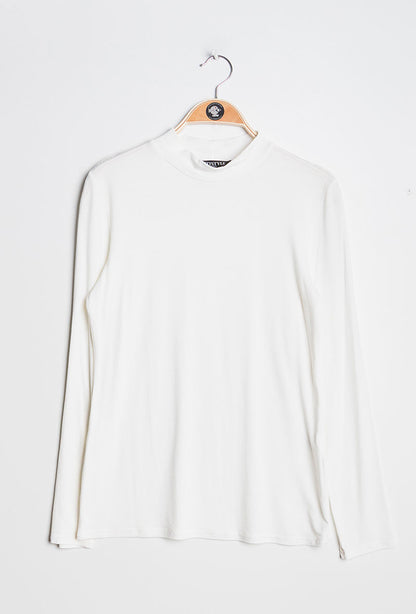 Plus Size T-shirt with funnel neck
