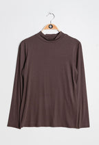 Plus Size T-shirt with funnel neck