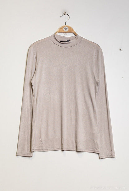Plus Size T-shirt with funnel neck
