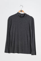 Plus Size T-shirt with funnel neck