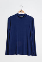 Plus Size T-shirt with funnel neck