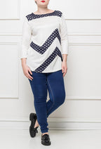 Plus Size Spotted t-shirt
